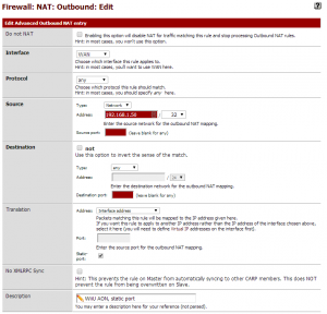 Advanced Outbound NAT for WiiU